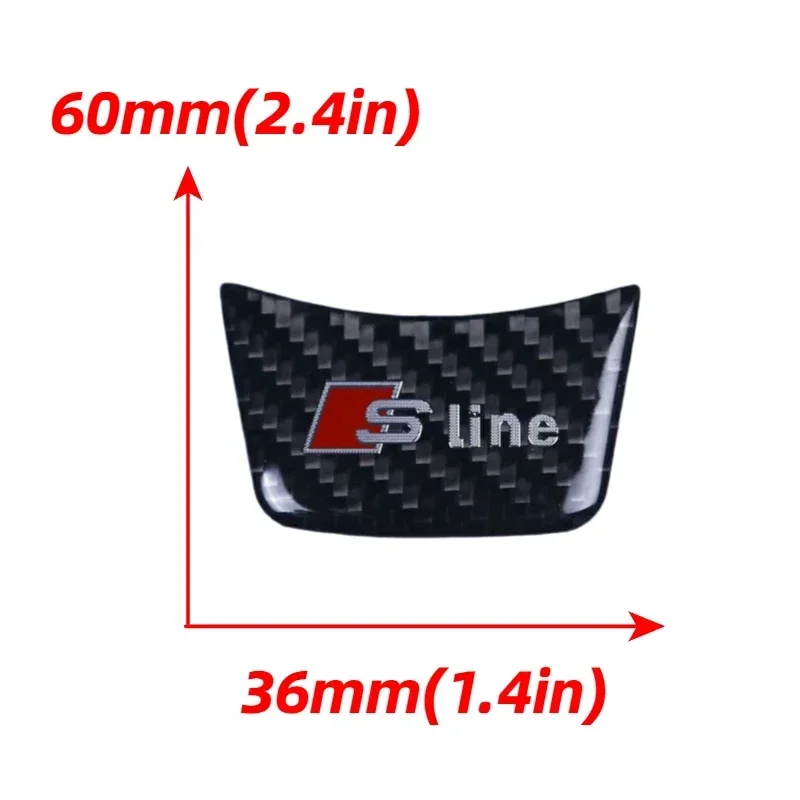 Auto Steering Wheel Sticker for Audi Sline RS S3 A7 A1 A5 A4 A3 B7 Q7 TT A6 Q5 B8 Q3 80 R8 A8 C7 B5 Q2 Accessories Car Styling