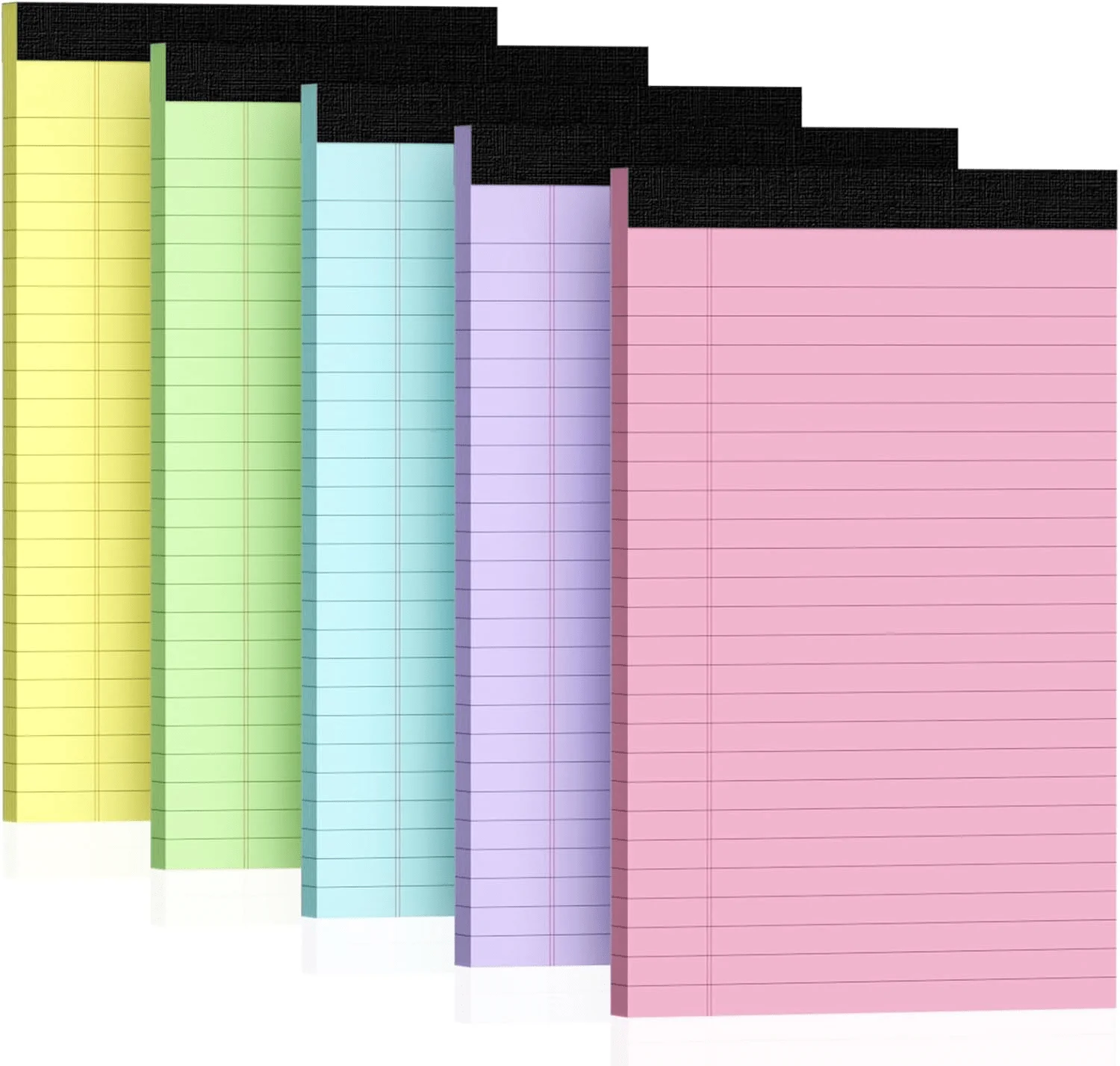 5Original Farbnotizbuch, 12,7 x 20,32Centimeter University Grid Notebook, Schreibnotizbuch, Legal-Notizpapier, zerreißbares Liniennotizbuch – Detail 1