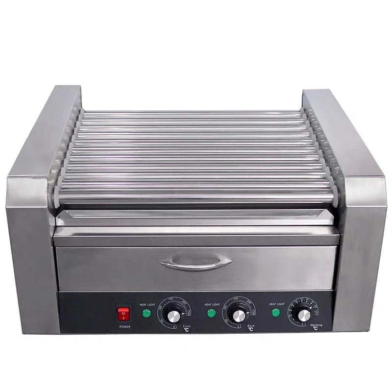 Commercial Sausage Grill, Fully Automatic Hot Dog Machine, Rotary Sausage Grill, Crispy-Skinned Sausage Grill