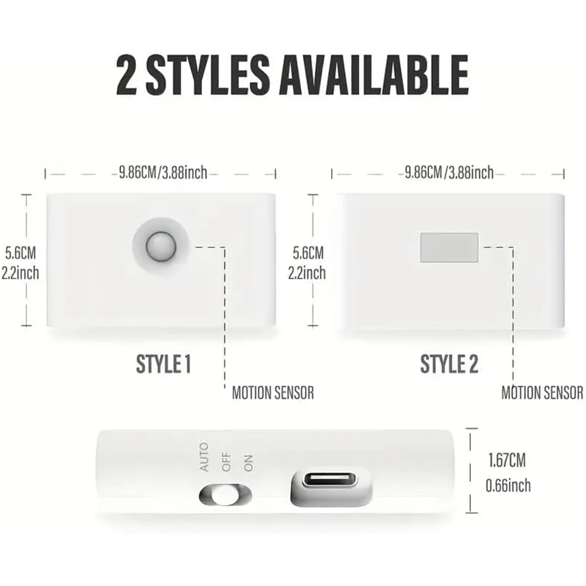 Motion Sensor Led Night Light Wireless Magnetic Smart Abs 300amh Charging Type-c Warm 0.2w 2700k Hallway Stair Lights White Lamp