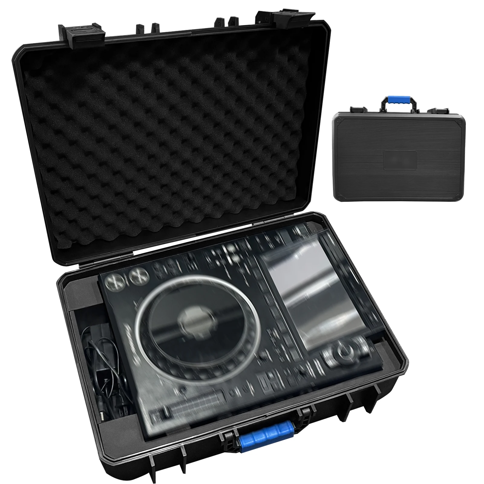 Mallette Rigide de Protection Étanche Compatible avec Pioneer DJ CDJ-3000, Coque Rigide en Plastique Résistante à l’Écrasement avec Poignée