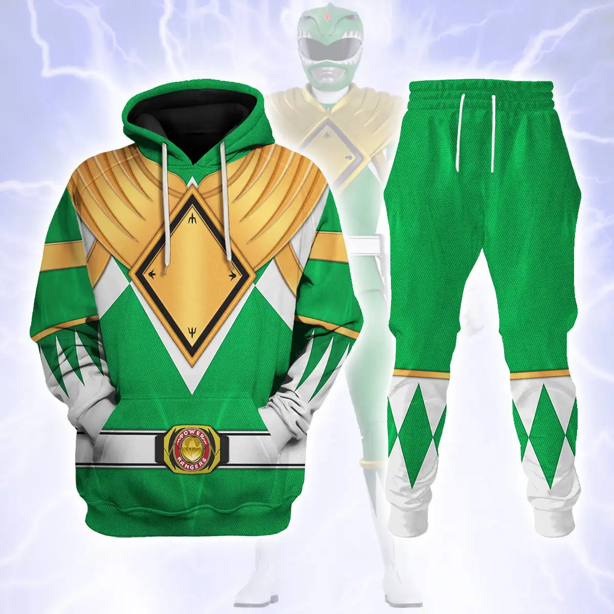 Retro Sports Hoodie, 3D Printed Sports Suit, Home Cosplay Costume, Men's Outdoor Sports Battle Costume, Plush Clothing