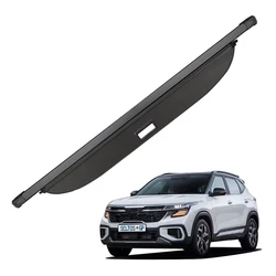 For kia seltos 2024 Cargo Cover Trunk Retractable Parcel Rack Waterproof Shield Privacy Cover Auto accessories