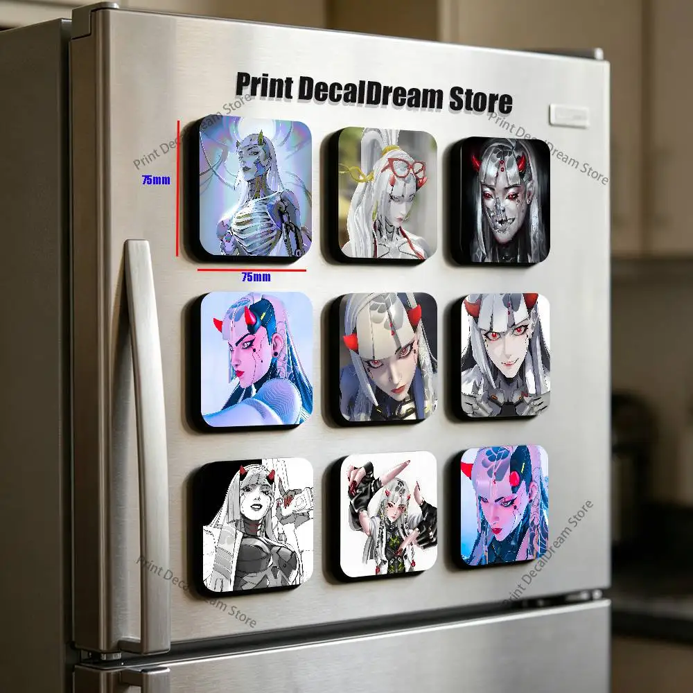 S-Shion O-Overwatch Sublimation Magnet Cartoon Anime Cute Fridge Magnets Personalized Sublimation Products For Kitchen