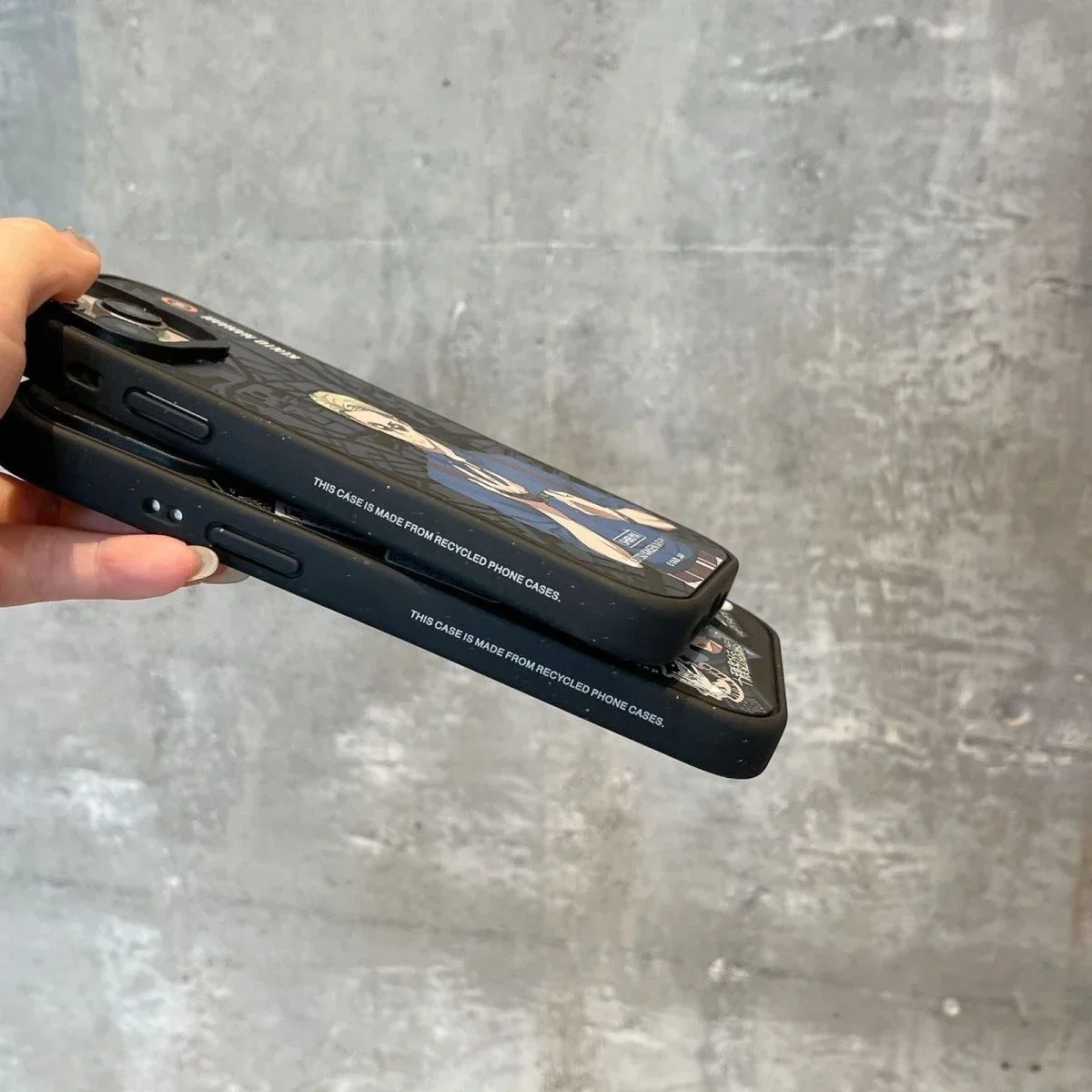 Anime SHIBUYA Black Frosted MagSafe Phone Case Cover for IPhone 13 14 15 Pro Max Case