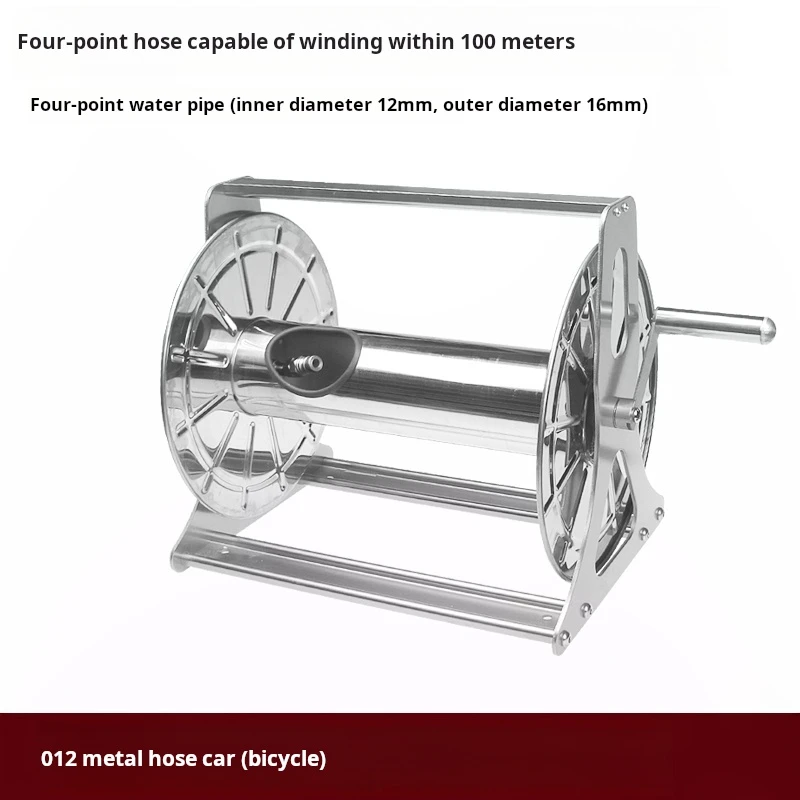 Lingzhen Outdoor Hose Storage Rack Portable Garden Hose Reel Cart Holder