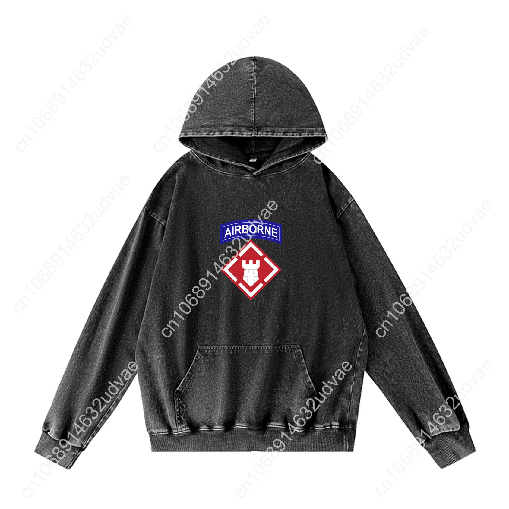 20th Engineer Brigade EN Airborne Felpe con cappuccio Felpa con cappuccio retrò Uomo Donna Adolescente Pullover vintage Sudore Top personalizzati