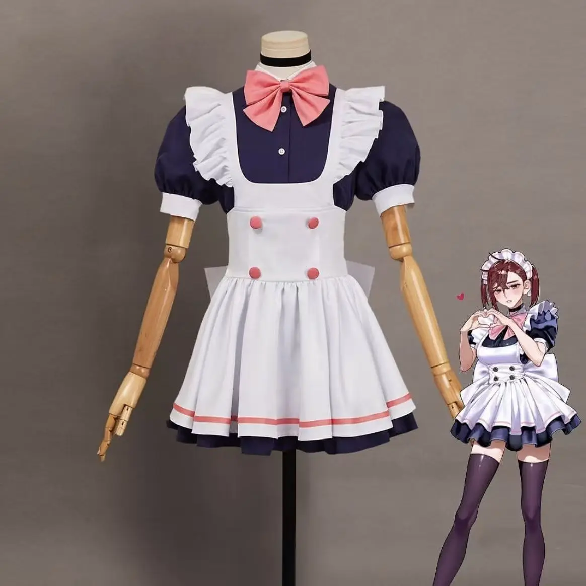 

Cosplay Costume Ayase Momoko Maid Outfit Anime 2D Arms Set