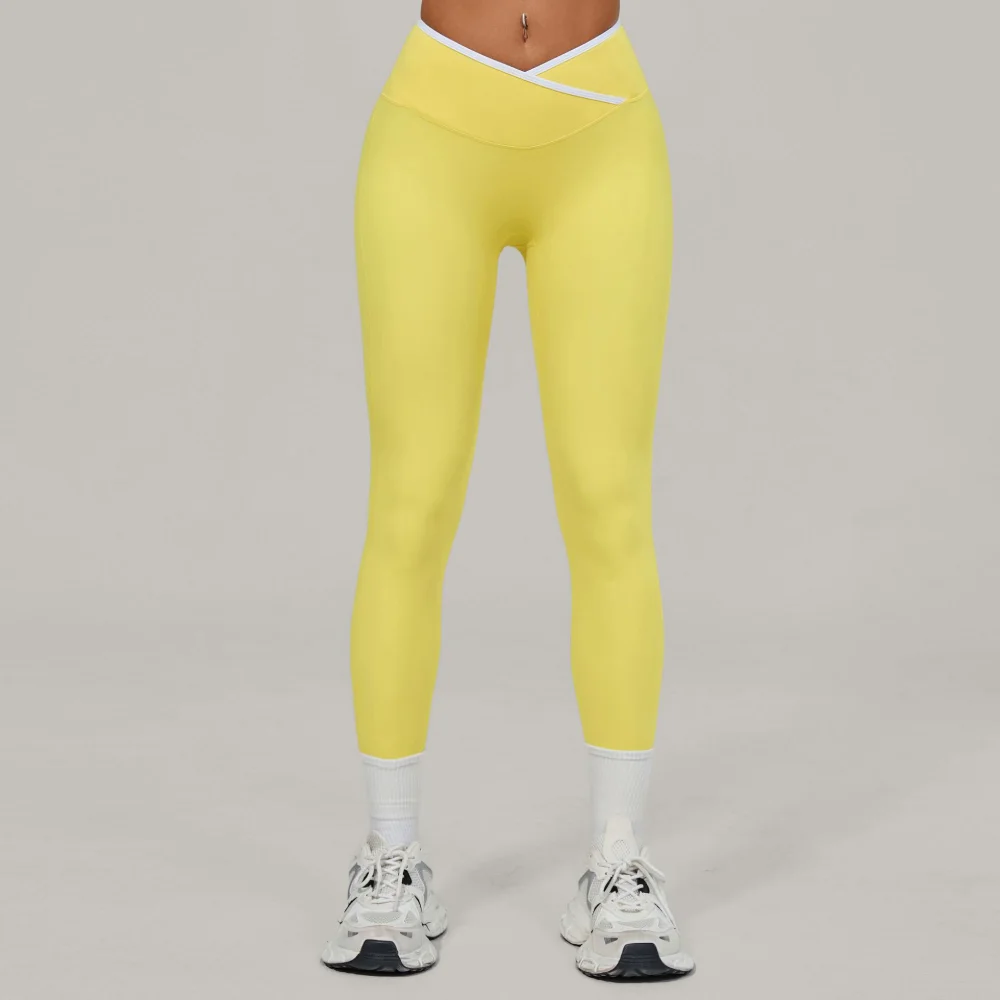 Solid Color Yoga Leggings High Waist Sports Pants Women Gym Workout Leggings Running Push Up Training Leggings Jogging Tights