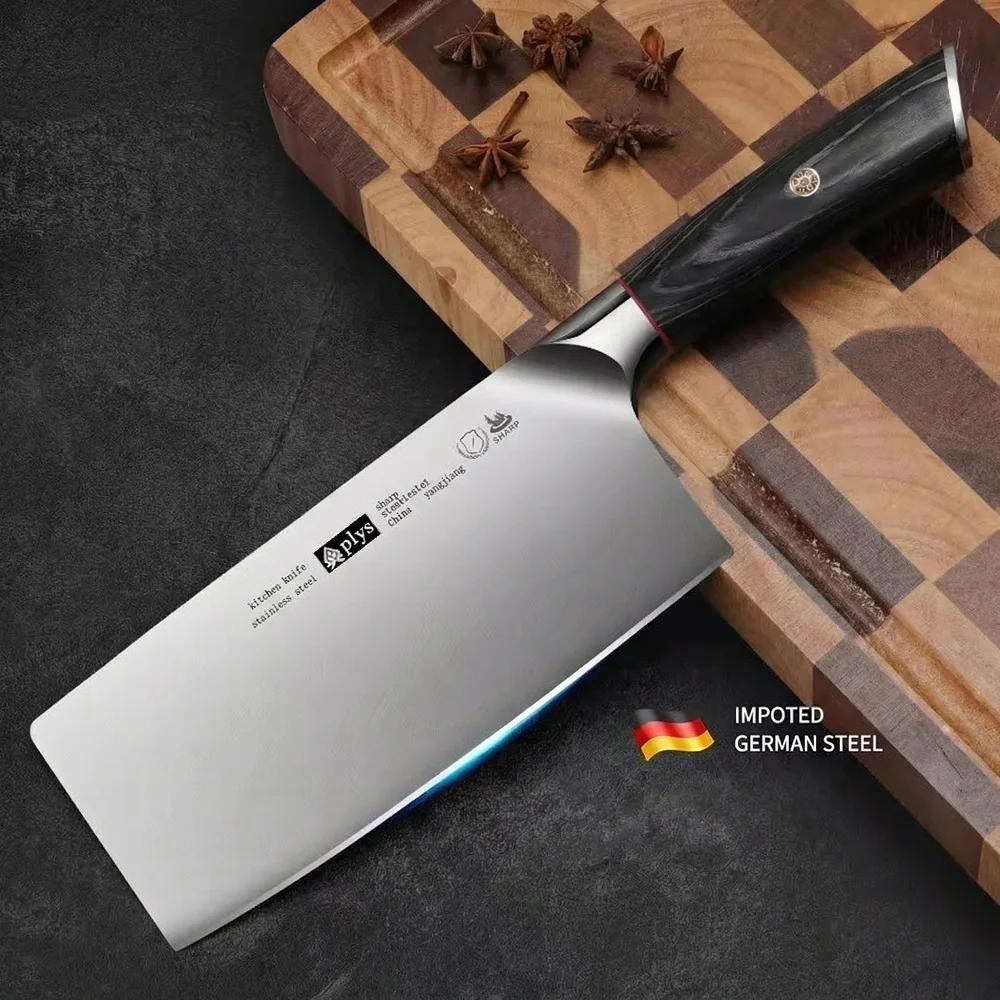 

Premium Chef's Cleaver - Super Sharp 2-in-1 for Slicing Chopping Meat Vegetable Home Kitchen C2612