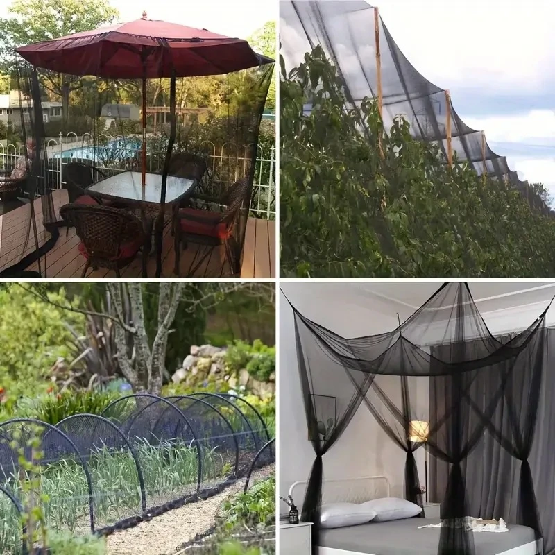 Mosquito Net Insect Screen DIY Mesh Curtain Outdoor Garden for Gazebo Pergola Patio Canopy Yard Protection