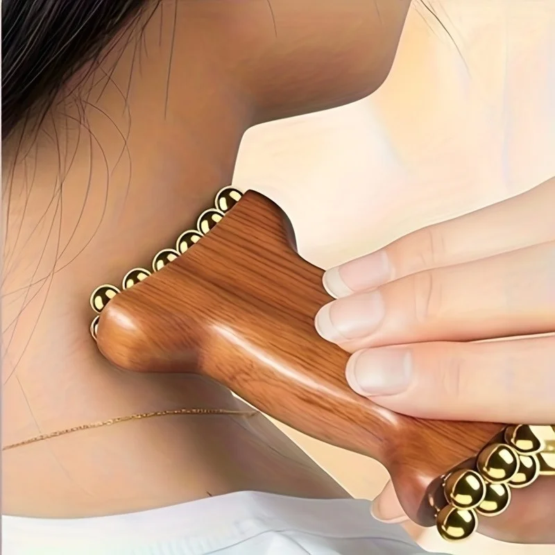 1-Piece Neck Massager, Professional Facial and Neck Massager with Ergonomic Design, Facial and Muscle Massager, Deep Tissue Massager, Non-Electric