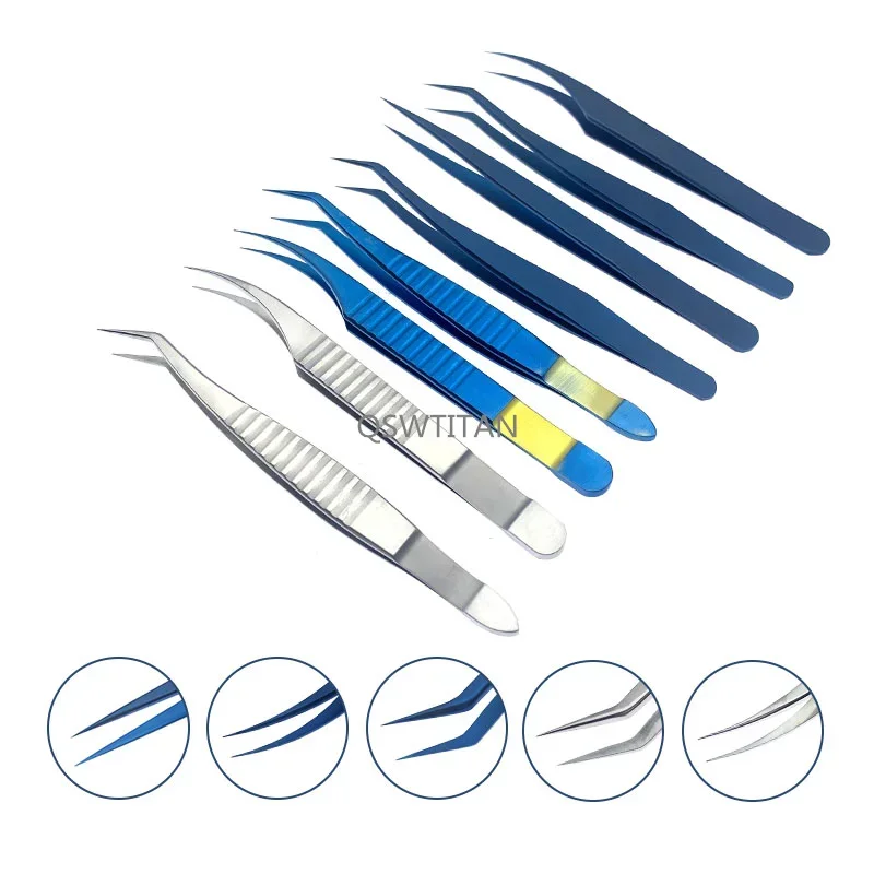 1 قطعة ملقط العيون أداة المشبك الجراحي للعين لتلاعب الرموش