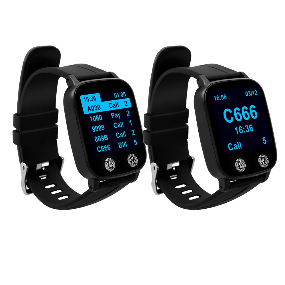 CATEL CTW08  Waterproof Wireless Wrist Watch Receiver Pager for Restaurant Calling  Coffee Shop Hotel in Vibration