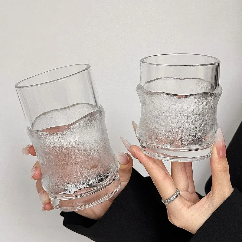 Glassware for Frosted Whiskey Glass, Vintage Rock Glass, Cocktail Scottish, Bourbon Whiskey, Gin, Vodka, Brandy