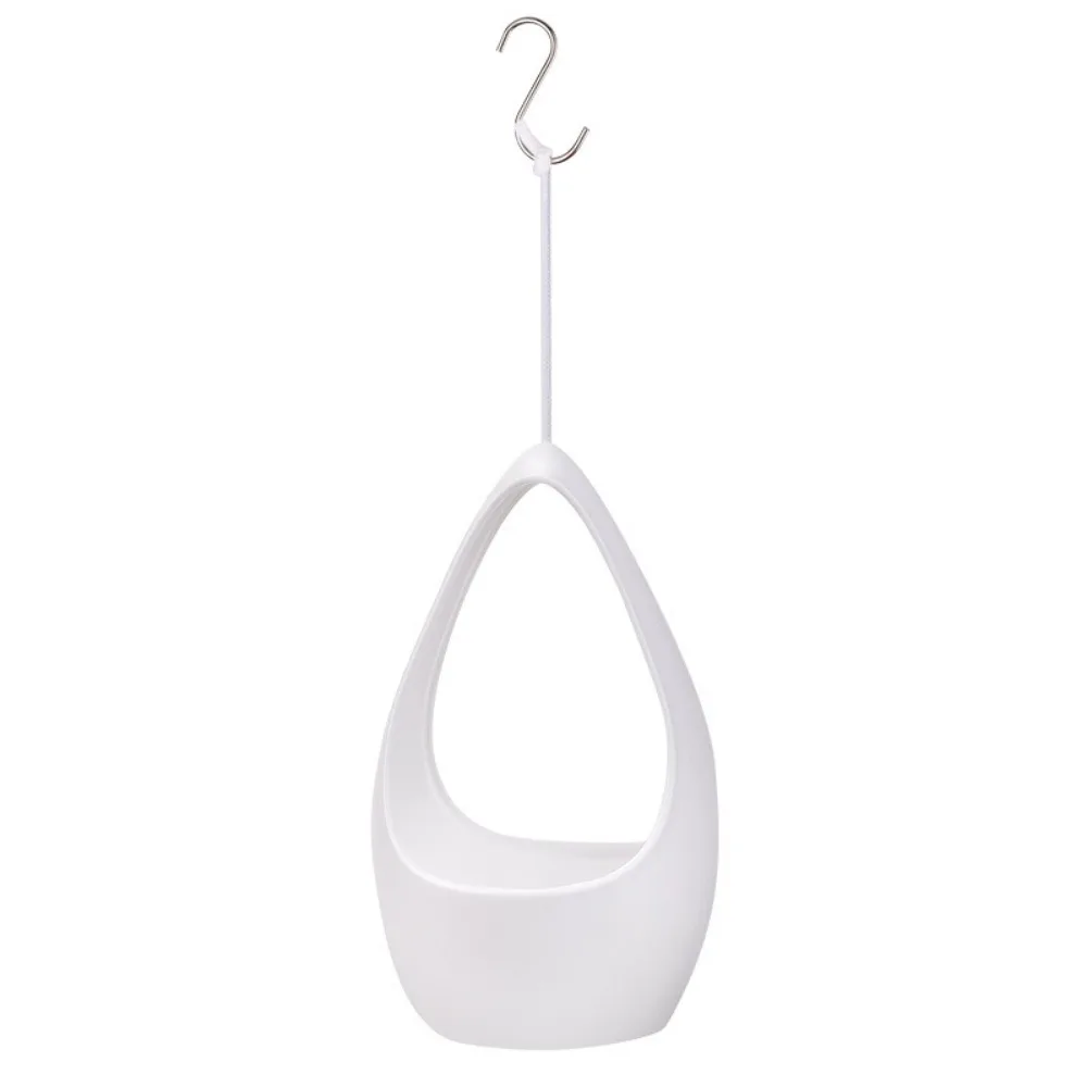 

Thickened Hanging Flower Pot Chain Hooks Large Capacity Hanging Planter Decorative Breathable Vertical Planter Basket Garden