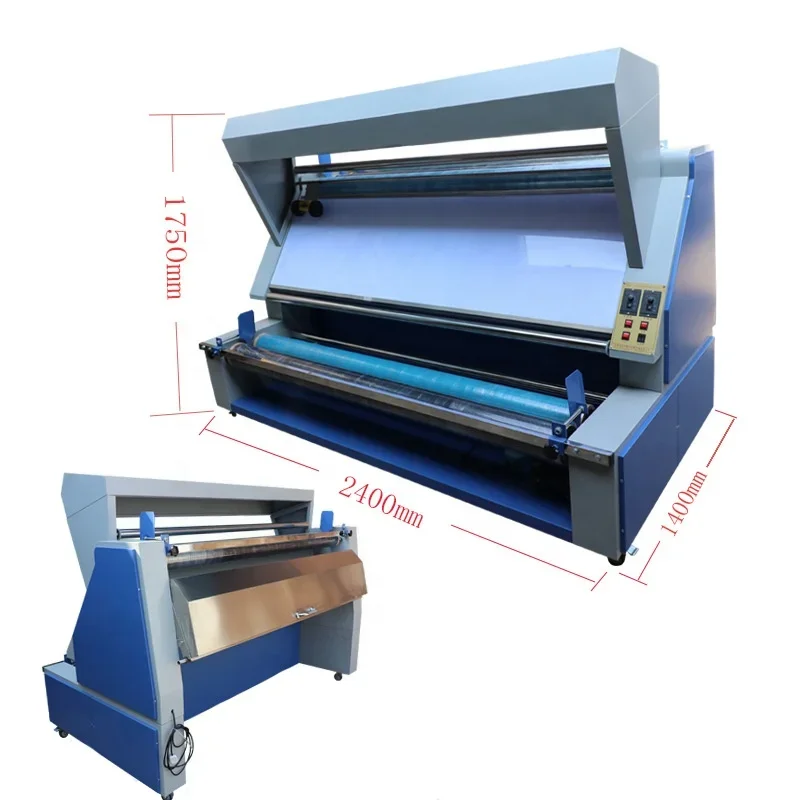Cloth Textile Friction Shrinking Inspection Rolling Machine Fabric Measuring Equipment