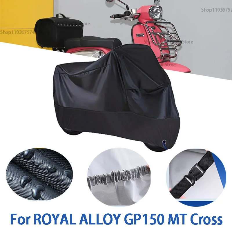 Motorcycle Full Covers For ROYAL ALLOY GP150 MT Cross Car Outdoors Sun Protection Dust No Ear Thickened Oxford Clothcover