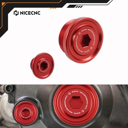 NICECNC tapa de cubierta de motor de motocicleta para Honda CRF 250R 250RX CRF250R CRF250RX 250 R RX 2018-2024 2022 2020 enchufes tornillo de cárter