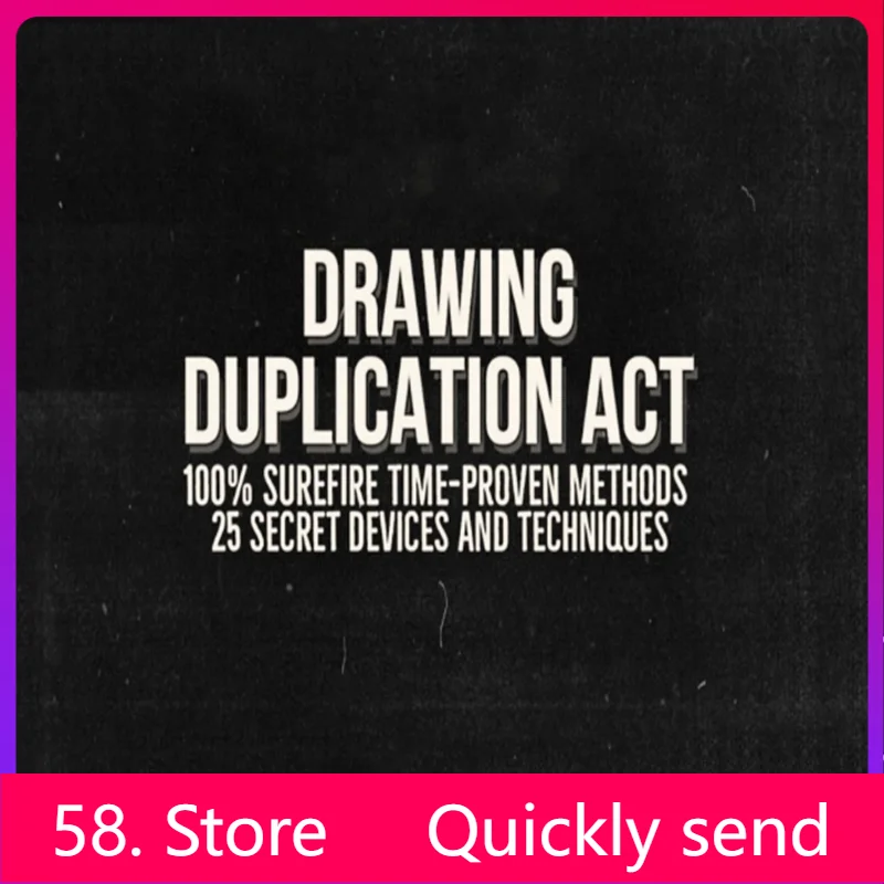 

2025 The Drawing Duplication Act by Jose Prager Волшебные трюки (58 Store Download)