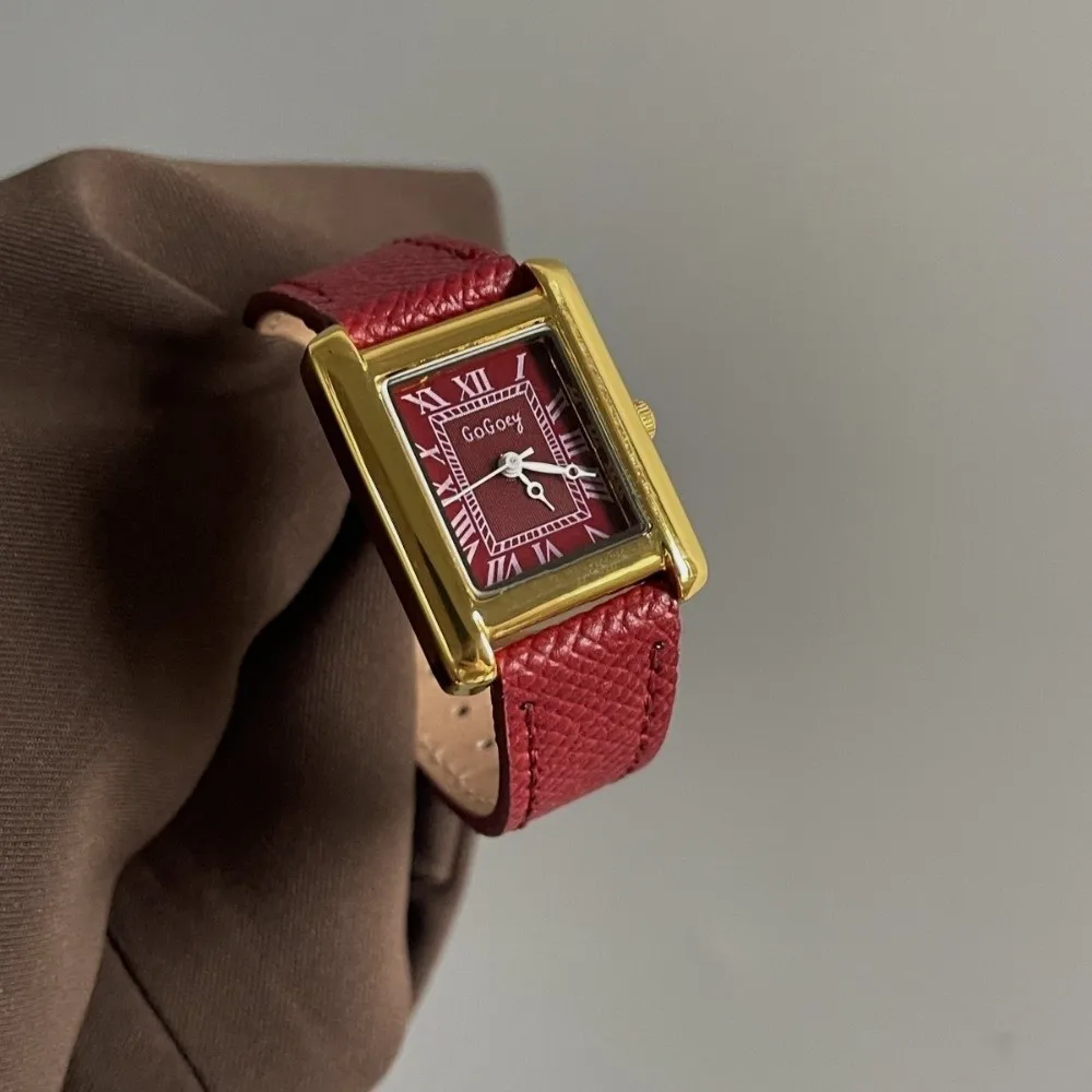 Elegant Precise Womens Watch Minimalist Water Resistant Quartz Watch Luxury Elegant Rectangle Wristwatch Female Business