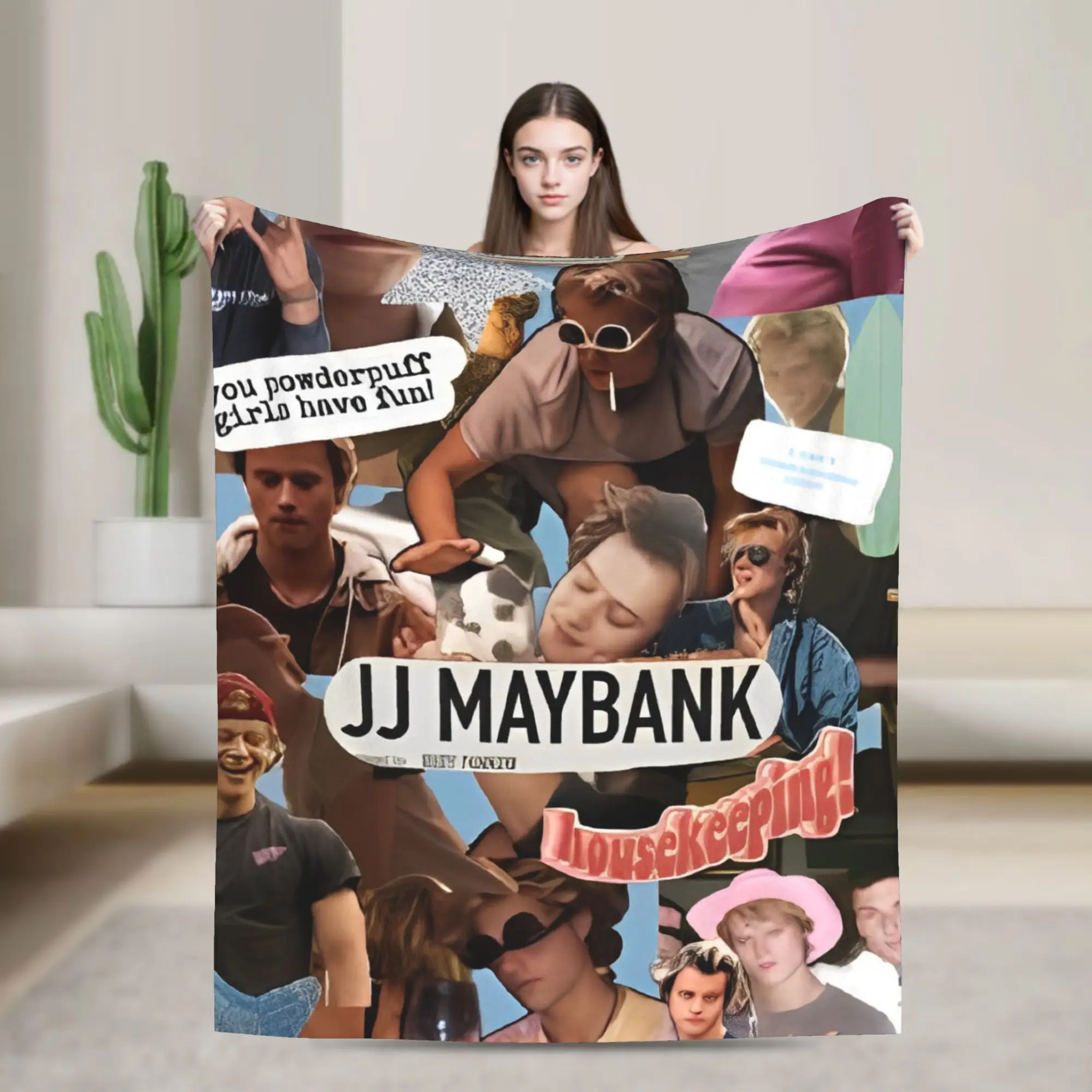 

JJ Maybank Super Soft Blanket Rudy Pankow Decorative Plush Bedding Throws Couch Chair Flannel Bedspread Sofa Bed Cover