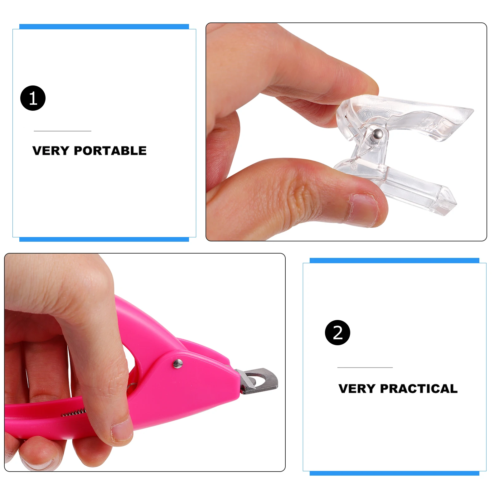 

Nail Clip Kits High Quality Plastic Durable Reusable Manicure Tools Nail Art Supplies Gel Nails Accessories Salon Home DIY