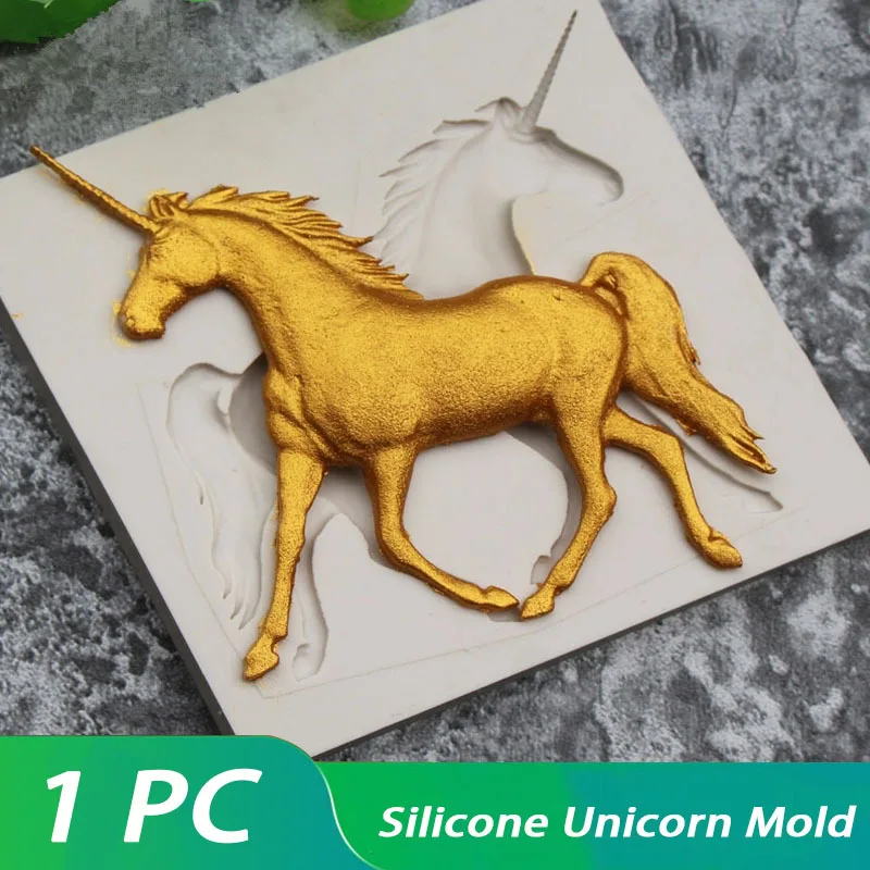 Horse Unicorn Silicone Mold Fondant Mold Cake Decorating Tools Chocolate Gumpaste Moulds Kitchen Baking Tools