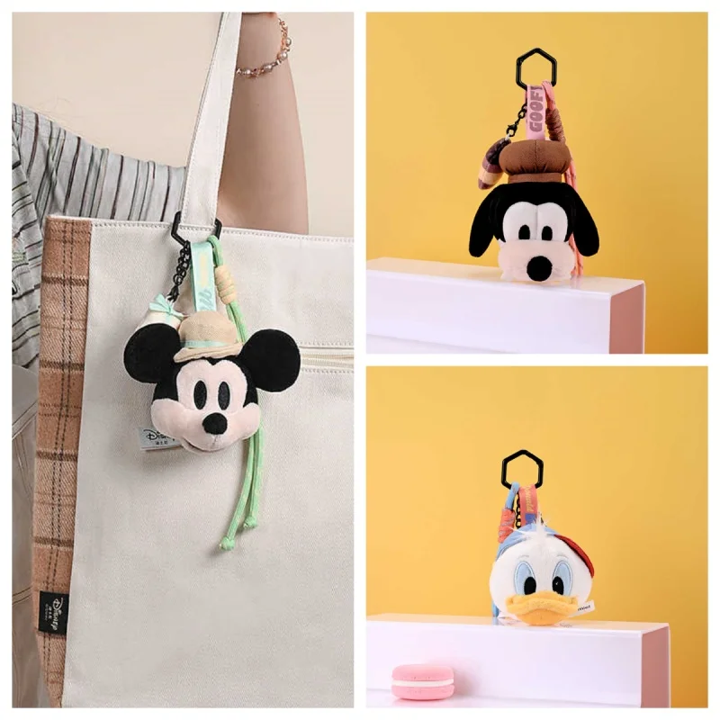 

Authentic Disney Mickey Goofy Donald Duck Plush Doll Bag Pendant Decoration Anime Peripheral Plush Pendant Girl'S Birthday Gifts