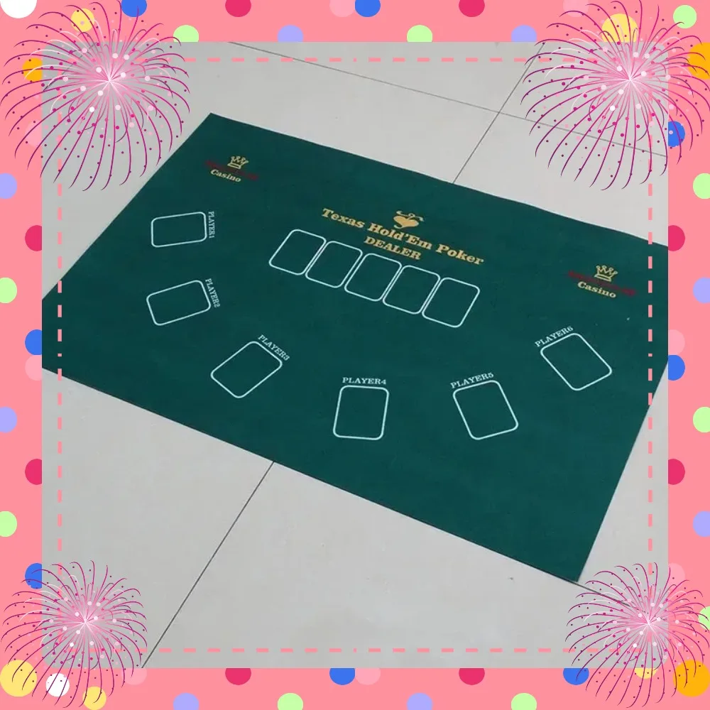 60x90 سنتيمتر تكساس هولدم 'em على الوجهين لعبة مفرش المائدة المحمولة تكساس هولدم'em الجدول حصيرة غير المنسوجة النسيج لعبة متعددة اللاعبين #4