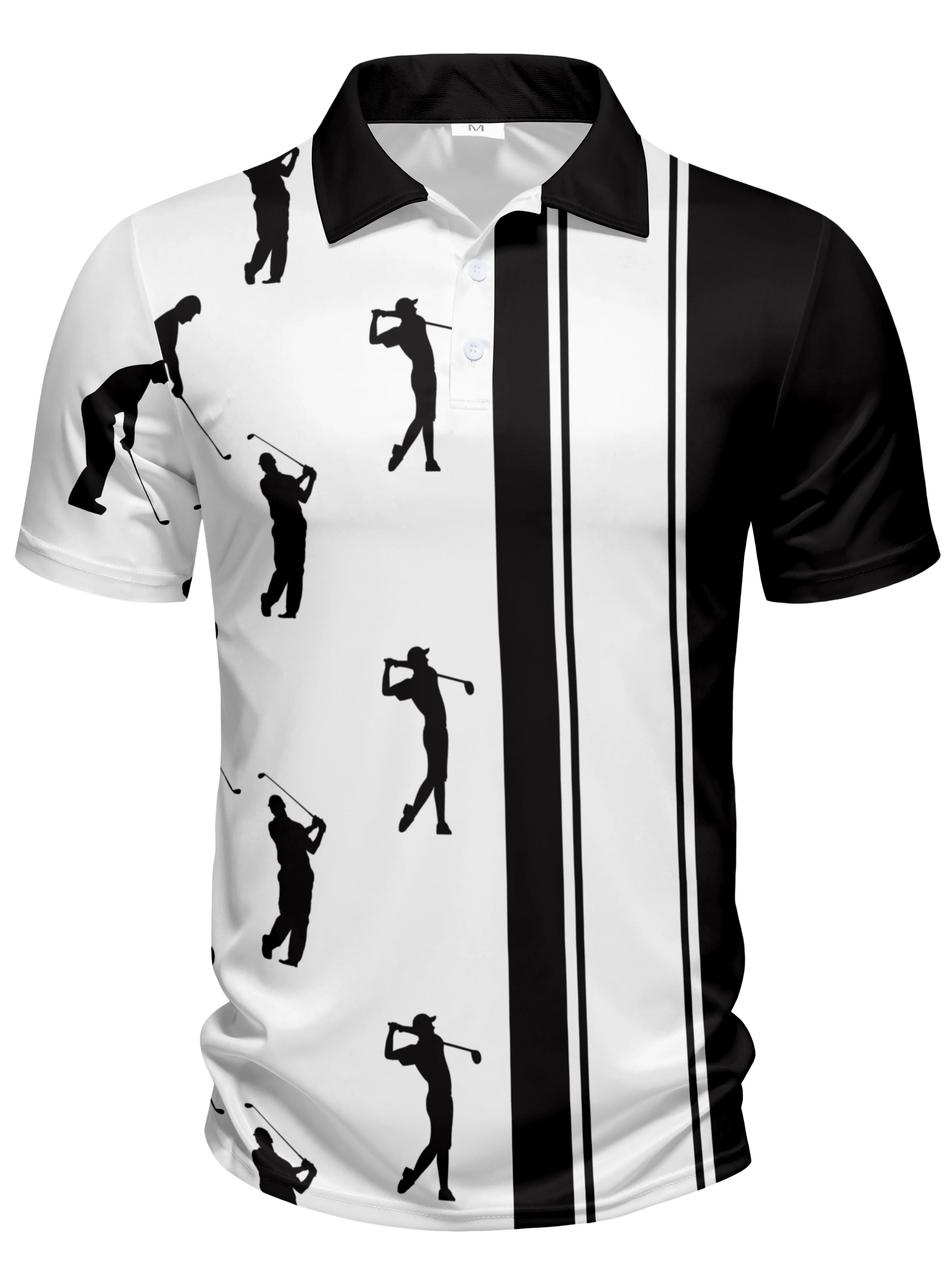 Fashionable Summer Men's Polo Casual Regular Style Polo Short-Sleeved Lapel Top Recommended Machine Wash