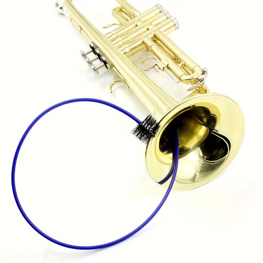 Trumpet Cleaning Brushes Snake Brush Cleaning Kit Mouthpiece Cleaner Valve Casing Brush for Musical Instrument Maintenance Care