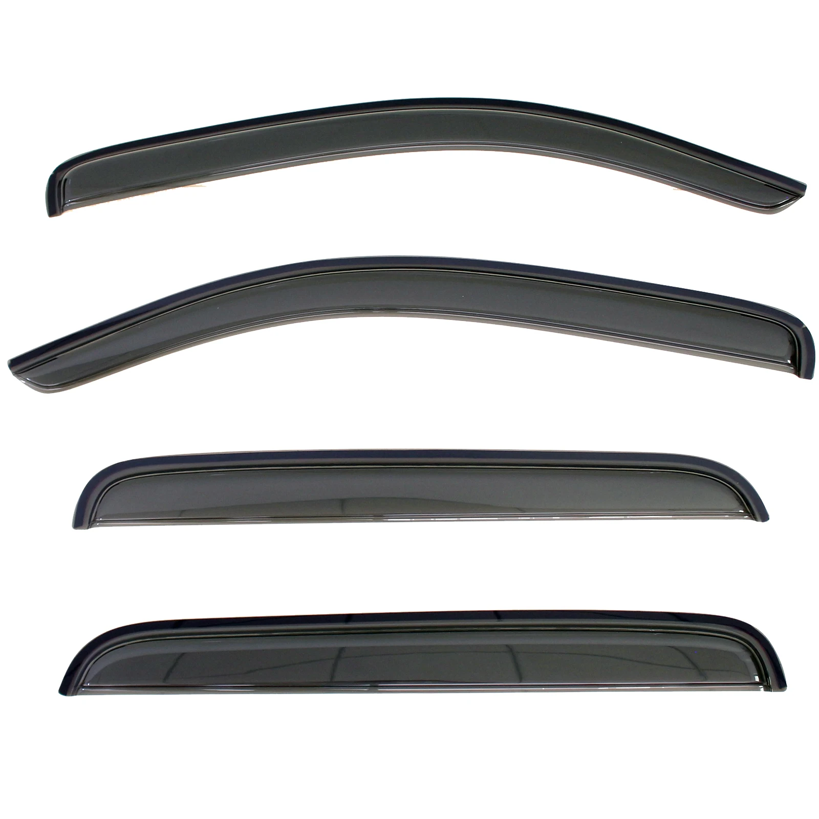 

4pcs For 16-19 Toyota Tacoma Double/Crew Cab Sun Rain Guard Vent Window Visors