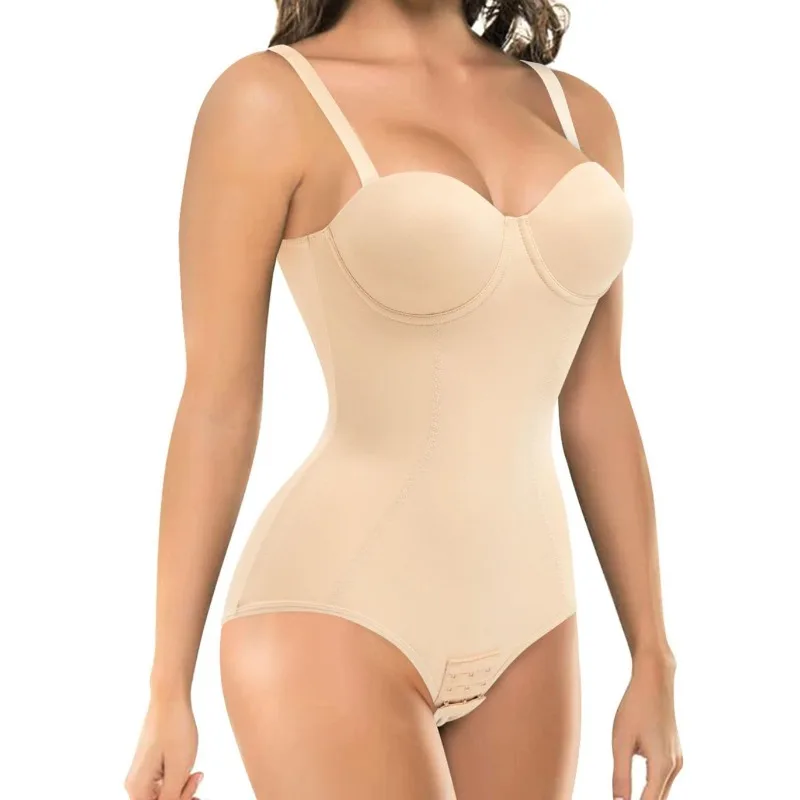 Shaper Bodysuit Women's Tummy Control Shaper Seamless Shapewear with Adjustable Straps