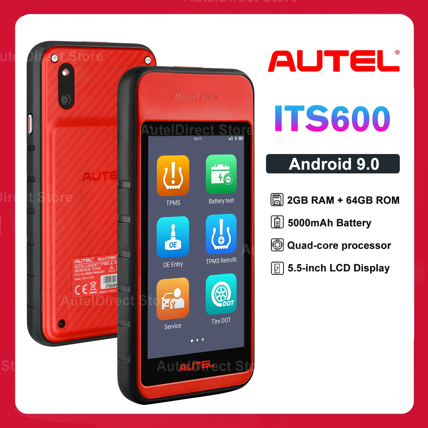 Autel ITS600 TPMS Diagnostic Tool Sensor Relearn Activate Program MX-Sensors Tool Upgraded of TS501/ TS508 Oil Reset/ EPB/ BMS