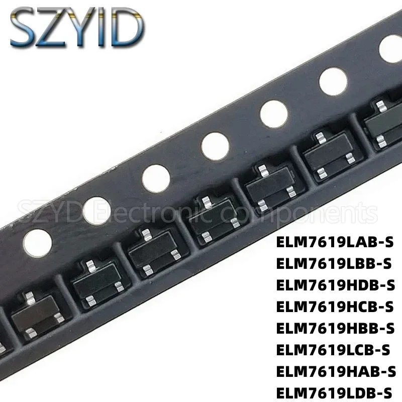100 قطعة SOT23 ELM7619LAB-S ELM7619LBB-S ELM7619HDB-S ELM7619HCB-S ELM7619HBB-S ELM7619LCB-S ELM7619HAB-S ELM7619LDB-S