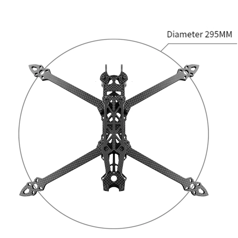 FPV 프리스타일 RC 레이싱 드론, 탄소 섬유, 5mm 암 쿼드콥터 프레임, Mark4 용, 7 인치 295mm