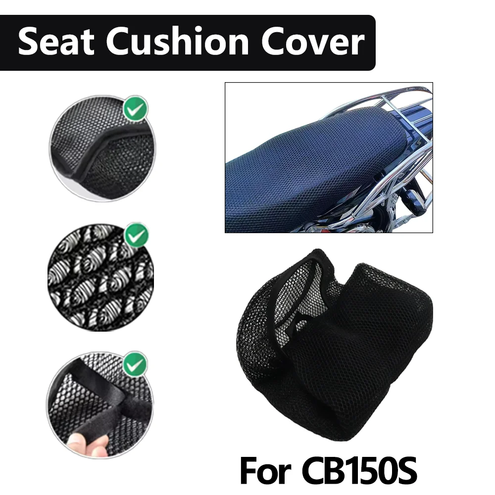 

For CB150S CB 150S 150 S Motorcycle Mesh Seat Cover Insulated Breathable Anti-Slip Waterproof Cushion Cover