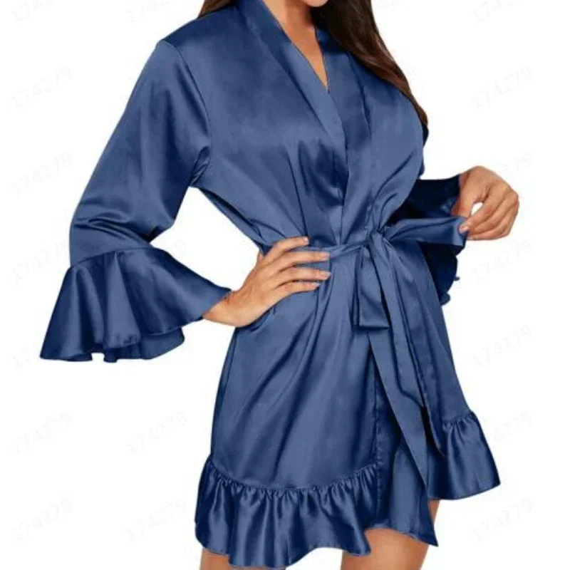 Fashion Women's Nightdress Italian Fabric Sexy Underwear Set Short Women's Nightgown Home Wear 2 Sets  Sexy Sleepwear  Lingerie