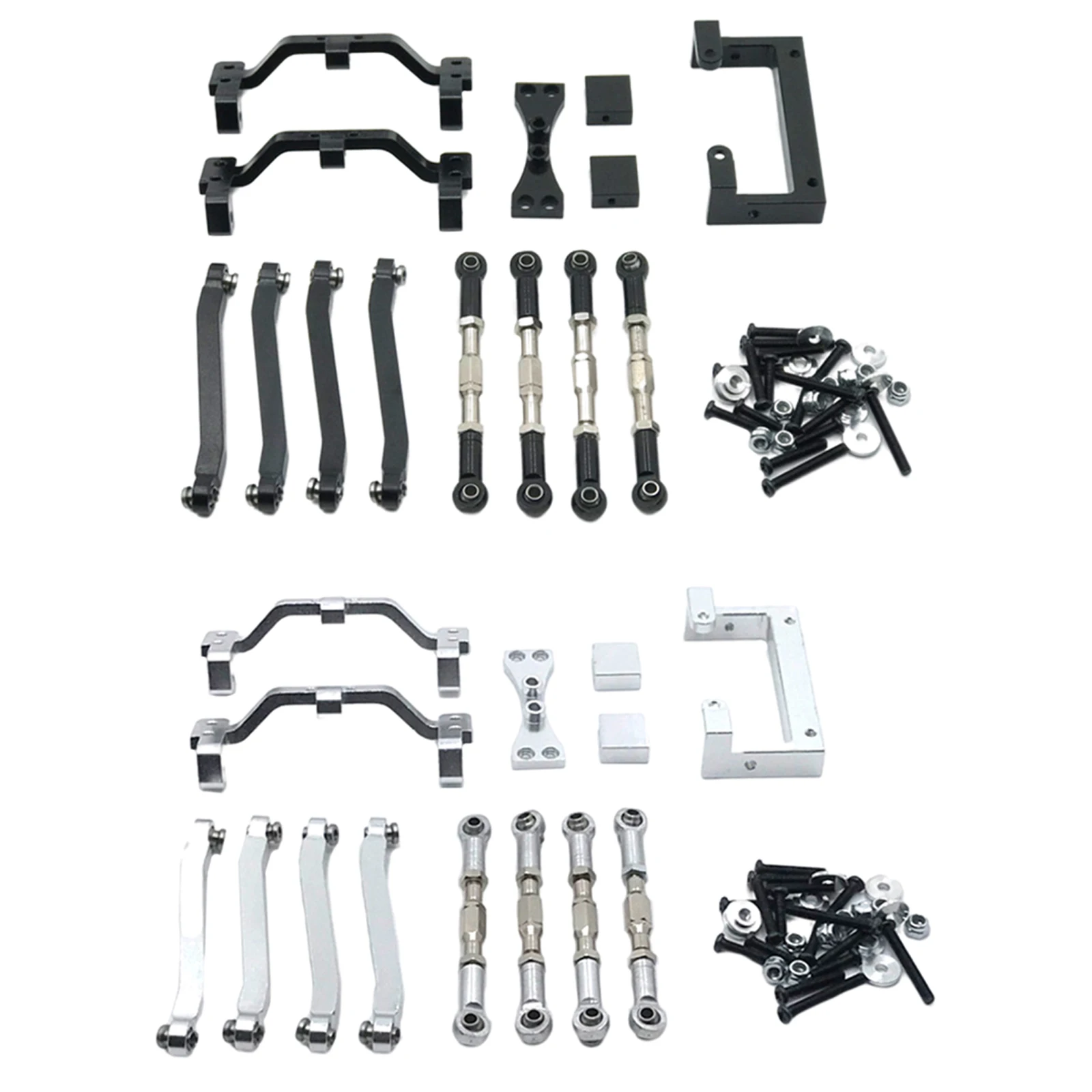 

RC тяга, 4 шт. Регулируемая стержень, набор металлических рычагов D90 D91 D96 MN99s, масштаб 1:12, аксессуары для радиоуправляемых моделей автомобилей