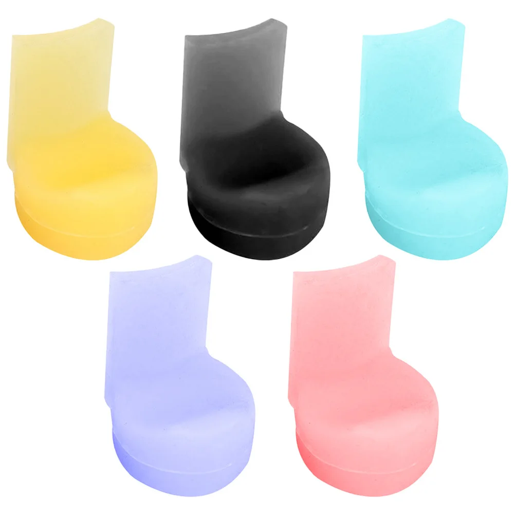 

5Pcs Clarinet Thumb Rests Soft Silicone Finger Supports Easy Install Portable Instrument Accessories Clarinet Thumb Rest