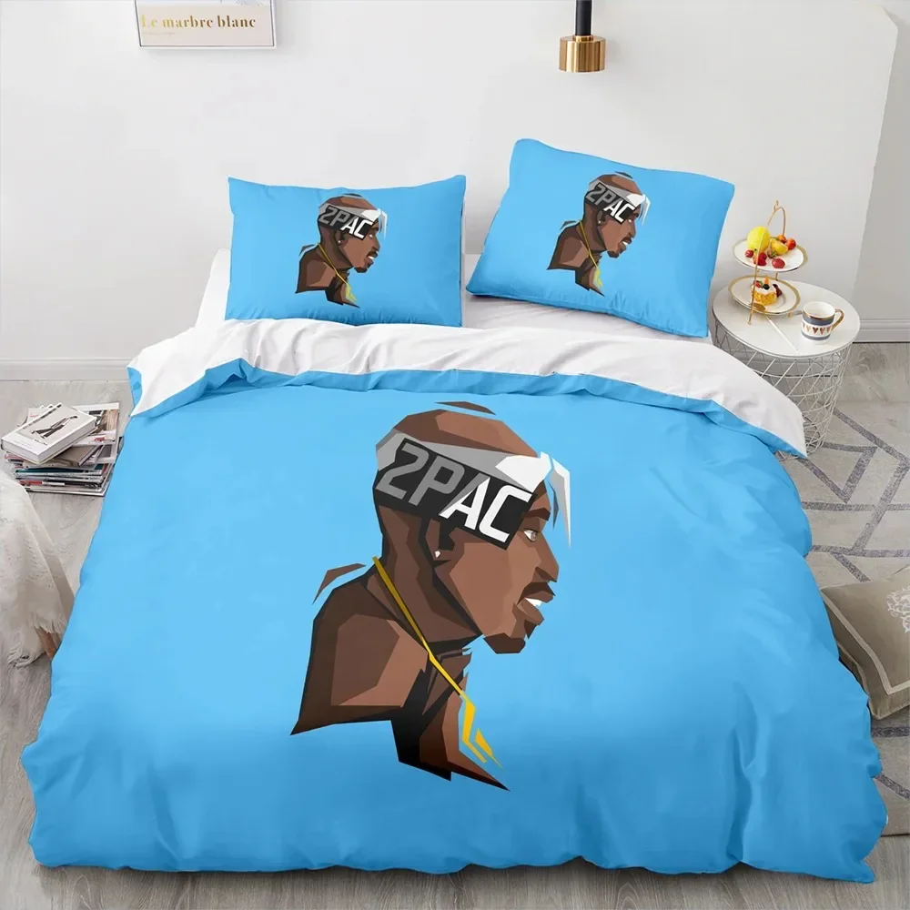 

Bedding Set Single Twin Full Queen King Size Tupac Amaru Shakur Bed Set Aldult Kid Bedroom Duvetcover Sets 3D Print 035