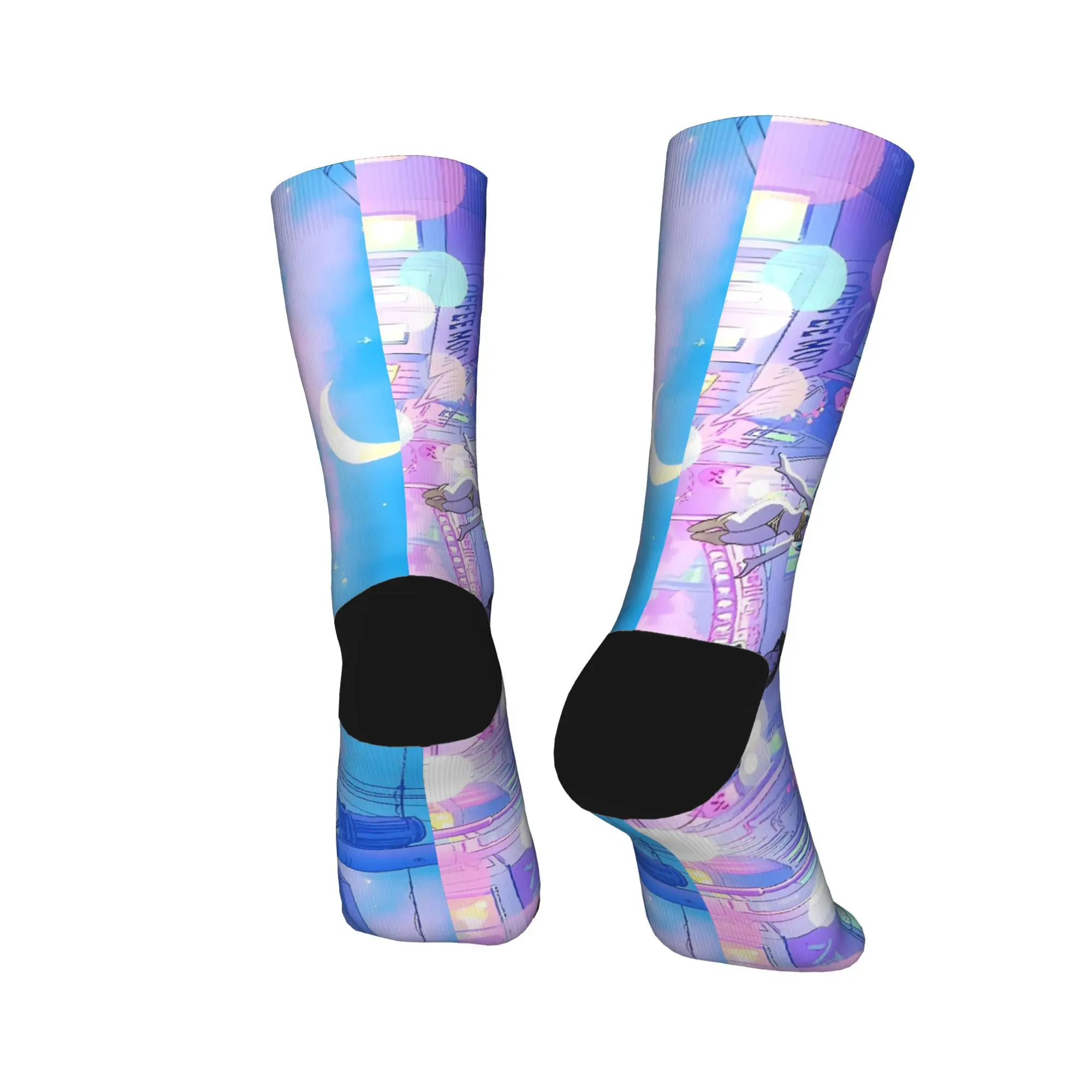 جوارب Goth Lum Urusei Yatsura نمط الترفيه الجوارب الشتوية عدم الانزلاق الجوارب الرجال سكيت جودة الجوارب