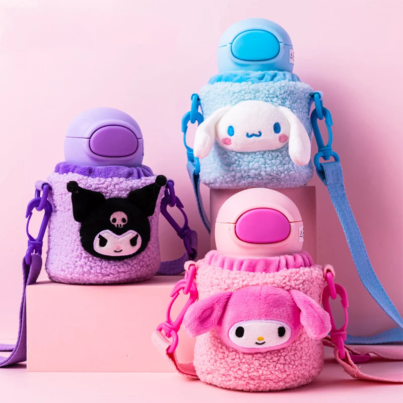 

Sanrio 316 Stainless Insulating Cup Kawaii My Melody Kuromi Cinnamoroll Keeps Thermal Bottle Non-slip Travel Insulated Bottle