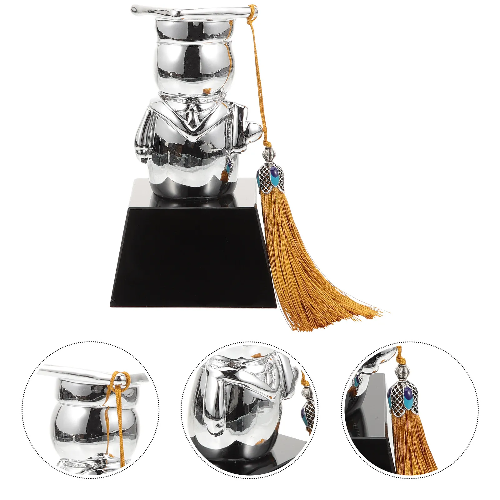 Crystal Graduation Trophy Small Lightweight Exquisite Award for Competition Classroom Party Reward Trophy Cup