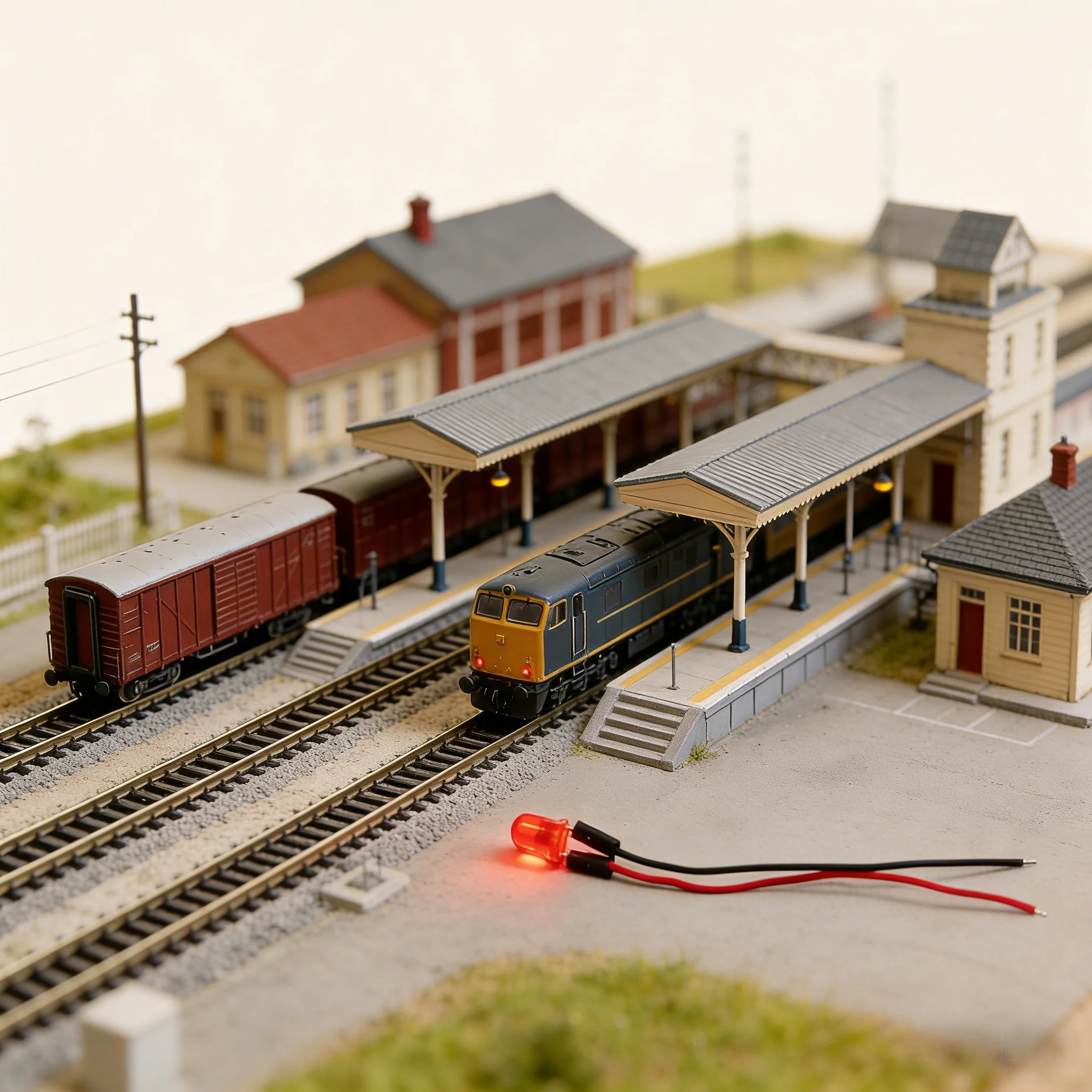 HO Train Accessories 1 87 Electric Train Model Signal Light, Modified LED Light Small Bulb
