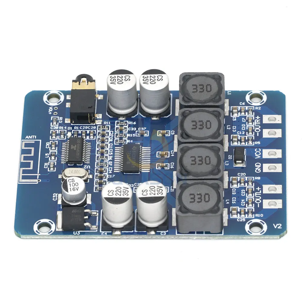 TPA3118 2x30W DC 8-26V Stereo audio Bluetooth Digital power Amplifier Board For diy Toys Model amplificador amplifiers