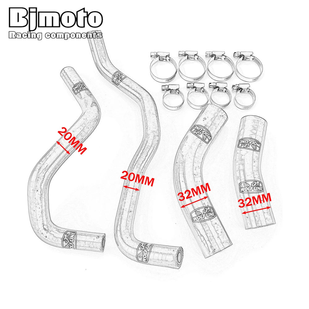 Tenere XTZ 700 Radiator Hoses Water Coolant Tube Silicone Hose For Yamaha XTZ700 Tenere 700 2019-2024 Motorcycle Accessories