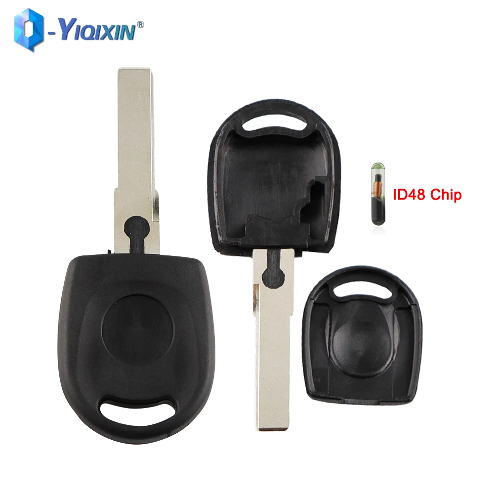 

YIQIXIN Transponder Remote Fob SHELL Car Key Cover For Volkswagen B5 VW POLO BORA Passat Golf Beetle Jetta HU66 Blade ID48 CHIP