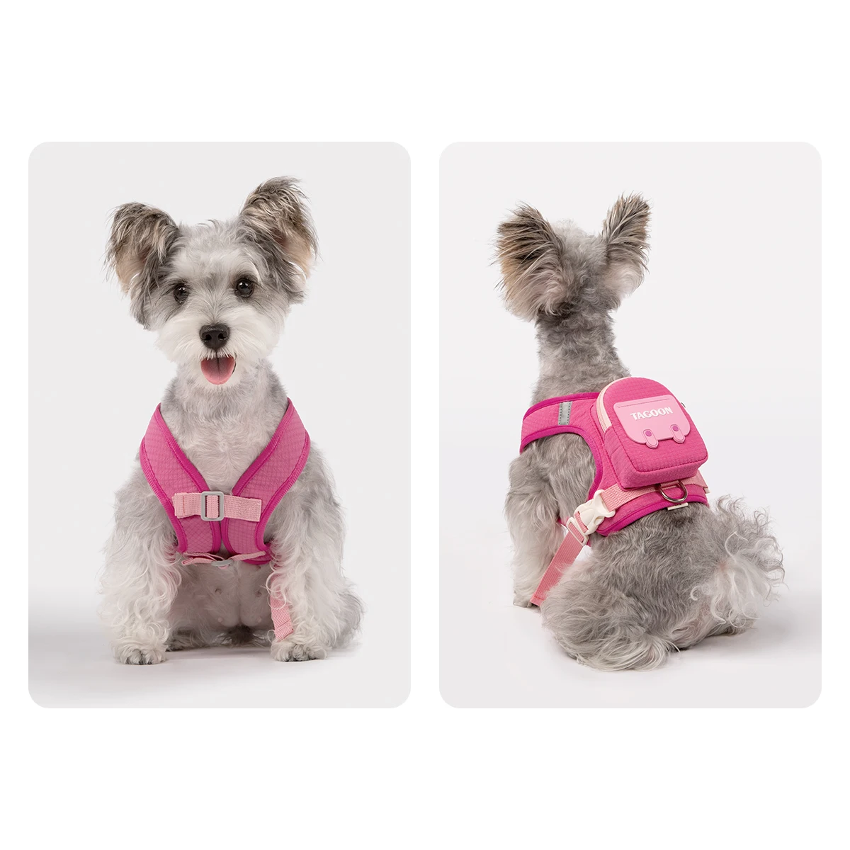Hundegeschirre und Leinen mit weichem Design, ausbruchsicherem, atmungsaktivem Futter, geeignet für Kätzchen, kleine und mittelgroße Hunde. Hundegeschirr. – Detail 9